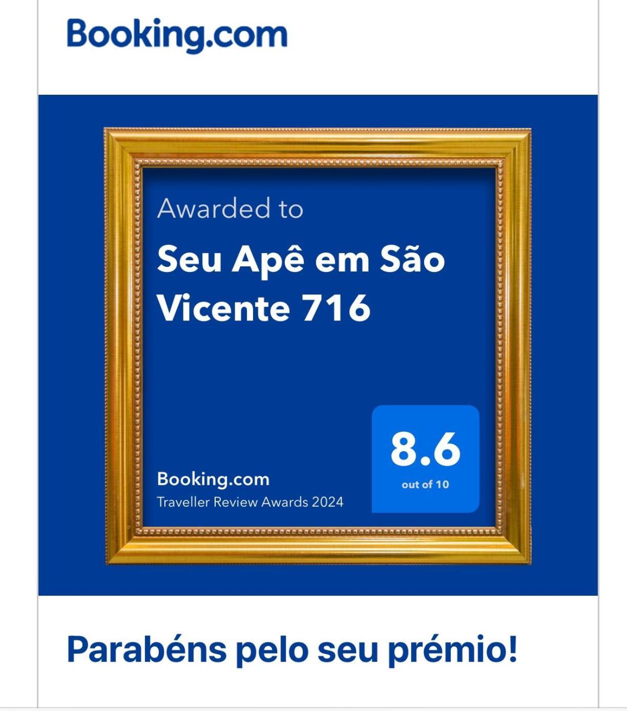 Apartmán Seu Ap Na Praia São Vicente Exteriér fotografie