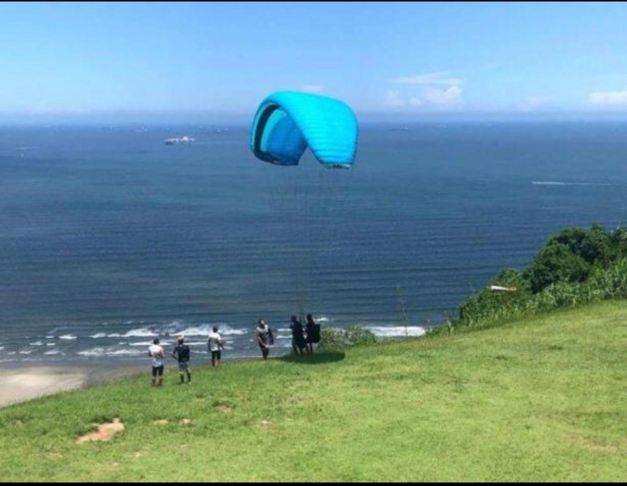 Apartmán Seu Ap Na Praia São Vicente Exteriér fotografie